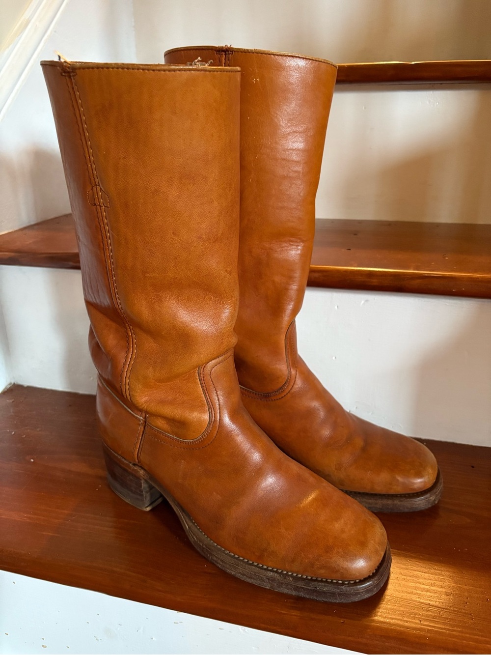 Frye Vintage Black Label Campus Boots